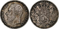 Belgium 5 Francs, 5 Frank Leopold II, Silver, KM:24 -
