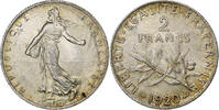 France 2 Francs Semeuse, Paris, Silver, Gadoury:532, KM:845.1 -