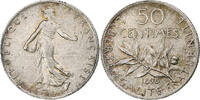 France 50 Centimes Semeuse, Paris, Silver, Gadoury:420 -