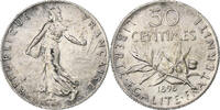 France 50 Centimes Semeuse, Paris, Silver, Gadoury:420 -