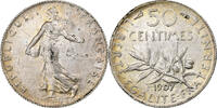 France 50 Centimes Semeuse, Paris, Silver, Gadoury:420 -