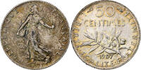 France 50 Centimes Semeuse, Paris, Silver, Gadoury:420 -