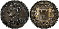 France Franc Henri V, Silver, KM:28.2 -