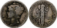 United States Dime Mercury Dime, Philadelphia, Silver, KM:140 -