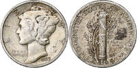 United States Dime Mercury Dime, Philadelphia, Silver, KM:140 -