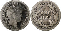 United States Dime Barber Dime, Philadelphia, Silver, KM:113 -