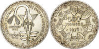 West African States 500 Francs Silver, KM:7 -
