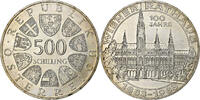 Austria 500 Schilling Vienna, Silver, KM:2962 -