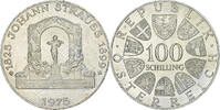 Austria 100 Schilling Johann Strauss, Silver, KM:2923 -