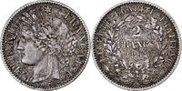 France 2 Francs Cérès, Paris, Silver, Gadoury:530a -