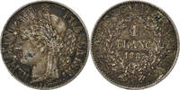 France Franc Cérès, Paris, Silver, KM:822.1 -