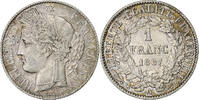 France Franc Cérès, Paris, Silver, KM:822.1 -