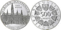 Austria 500 Schilling Vienna, Proof, Silver, KM:2962 -