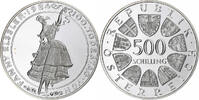 Austria 500 Schilling Vienna, Proof, Silver, KM:2969 -
