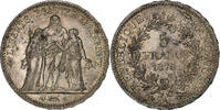 France 5 Francs Hercule, Paris, Silver, Gadoury:745a -