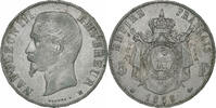 France 5 Francs Napoleon III, Strasbourg, Silver -