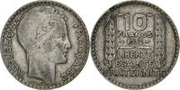 France 10 Francs Paris, Fautée défaut de flan, Silver -
