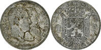 Belgium 2 Francs, 2 Frank Leopold II, Silver, KM:39 -