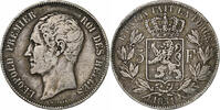 Belgium 5 Francs, 5 Frank Leopold I, Silver, KM:17 -