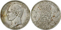 Belgium 5 Francs, 5 Frank Leopold I, Brussels, Silver, KM:17 -