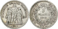 France 5 Francs Hercule, Bordeaux, Silver, Le Franc:F.326 -
