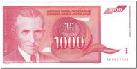 Yugoslavia 1000 Dinara Banknote, Undated, KM:114 -