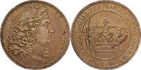 France Token Louis XIV Le Grand, Copper, Caqué, Restrike -