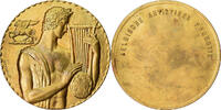 Belgium Medal Orphée, Belgische Artistieke Promotie van SABAM, Gilt Bronze -