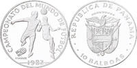 Panama 5 Balboas Campeonato del Mundon de Futbol, Franklin Mint, Proof -