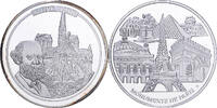 France Medaille Monuments de Paris, Notre Dame, Copper Plated Silver -