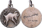 France Medal Signe Zodiacal, Taureau, Silver -