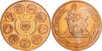 France Medaille Ecu Europa, Europe Assise, Copper-Nickel Gilt, Rodier -