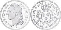 France Medaille Reproduction, Ecu à la Vieille tête, Louis XV, Silver -