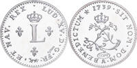 France Medaille Reproduction du Double Sol 1739, Louis XV, Silver -