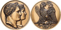 France Medaille Napoléon Ier et Joséphine, Bronze, Denon -
