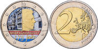 Luxembourg 2 Euro Colourized, Utrecht, Bi-Metallic, KM:New -