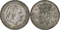 Netherlands 2-1/2 Gulden Juliana, Utrecht, Silver, KM:185 -
