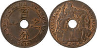 French Indo-China Cent FRENCH INDO-CHINA, Paris, Bronze, Lecompte:77, KM:12.1 -