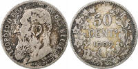 Belgium 50 Centimes Silver, KM:60.1 -
