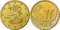 Finland 10 Euro Cent Vantaa, Brass, KM:101 -