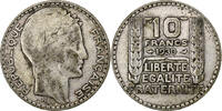 France 10 Francs Turin, Paris, Silver, Gadoury:801, KM:878 -