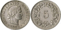 Switzerland 5 Rappen Bern, Copper-nickel, KM:26 -