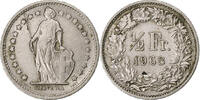 Switzerland 1/2 Franc Bern, Copper-nickel, KM:23a.1 -