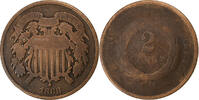 United States 2 Cents U.S. Mint, Copper-Tin-Zinc, KM:94 -
