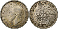 Great Britain Shilling George VI, Silver, KM:854 -