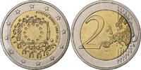 Cyprus 2 Euro 30 Years of European Union Flag, Athens, Bi-Metallic -