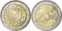 Finland 2 Euro European Union Flag, Vantaa, Bi-Metallic -