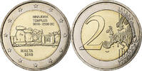 Malta 2 Euro Mnajdra temples, Bi-Metallic -