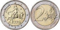 Greece 2 Euro Athens, Bi-Metallic -