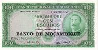 Mozambique 100 Escudos Banknote, KM:117a -